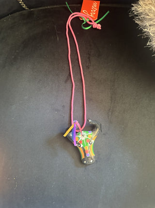 Cow ceramic necklace #62 VV MTS|125498