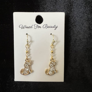 Sparkly dog earrings RSV