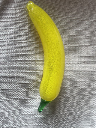 Vtg.Hand Blown Glass Banana|68621