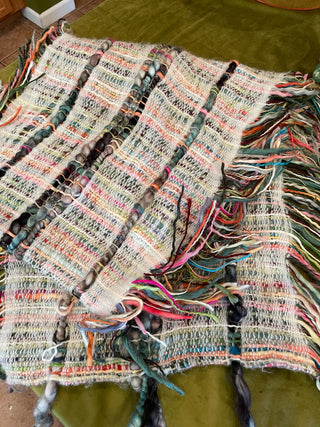 World Market Hand Loomed Fringed Scarf|49849