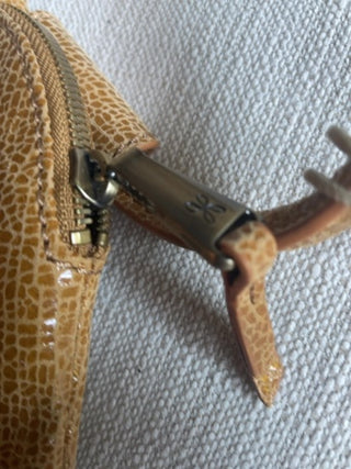 HOBO sable clutch cedar crackle print 100% genuine leather vintage