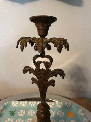 Candlestick Marble Base Fleur MTS