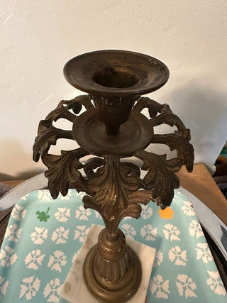 Candlestick Marble Base Fleur MTS