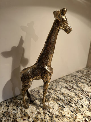 MCM Brass Giraffe Sculpture  MTS|71664