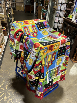 “School Days” Fleece Tie /Knotted Blanket RCD|122554