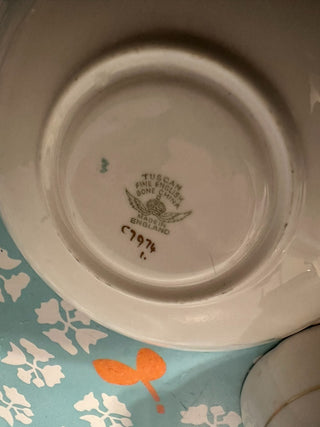 Vintage Teacup/Saucer Tuscan Green MTS|120036