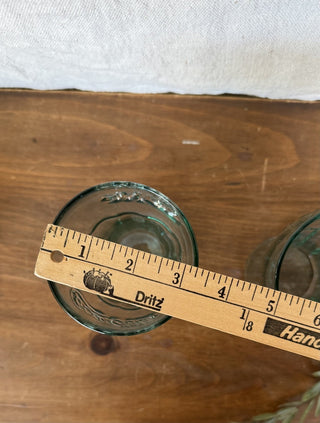 Vtg Ribbed Libbey Coca Cola Glasses Pair (LZD - RSV)|126134