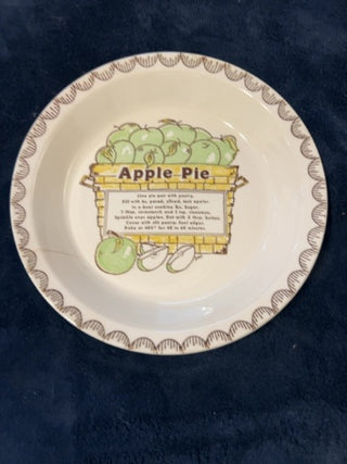 AS IS vintage Royal China by Jeannette pie plate Apple