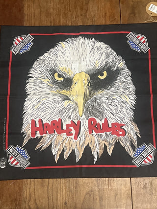 Vintage Harley Rules Harley Davidson handkerchief|104980