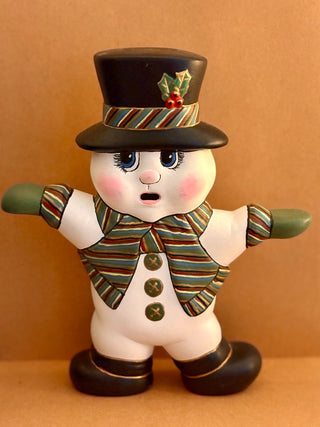 VTG. DOUBLE SIDED  X'MAS SNOWMAN|96072