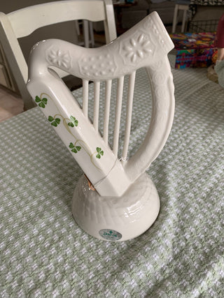 Donegal Parian China Irish Harp MTS