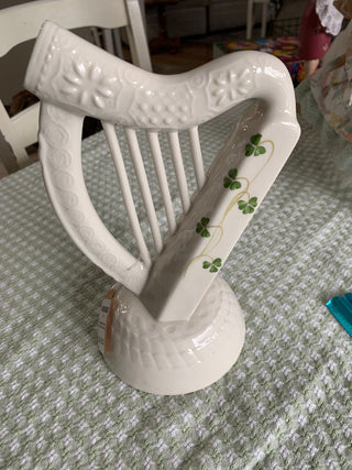Donegal Parian China Irish Harp MTS