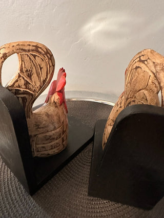 Chicken Wood Bookends MTS