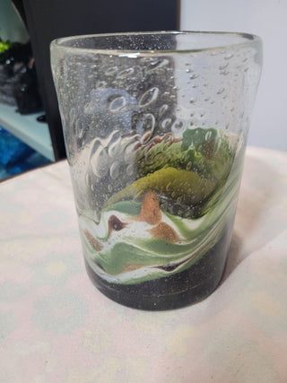 Hand Blown Art Glass Candle Holder RCD|54026