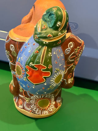 Vtg. Kutani Buddha (porcelain), hand painted, "Kutani Logo on bottom 7"