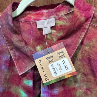 TIE DYE LINEN BLOIUSE|50322