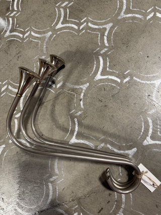 Danish Silverplate Wave Candelabra MTS