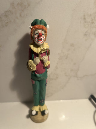 Tall Vintage Clown Collectible Knick Knack Figure