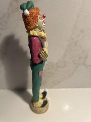 Tall Vintage Clown Collectible Knick Knack Figure
