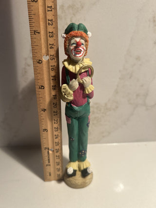 Tall Vintage Clown Collectible Knick Knack Figure