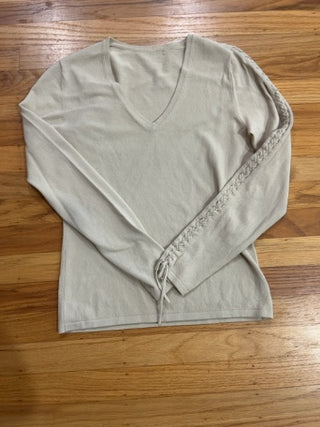 Y2K cream sweater
