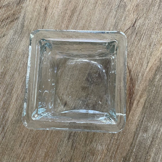 Scroll Glass Cube Candleholder RSV|80433