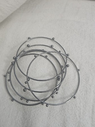Gunmetal 6 Bangle Bracelet
