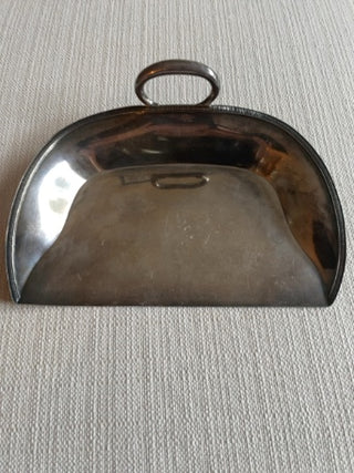 Vintage silver plate crumb tray