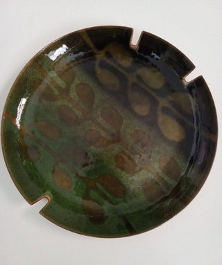 MW Vintage Enamel Copper Ashtray MTS