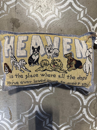 Dogs in Heaven Small Pillow MTS