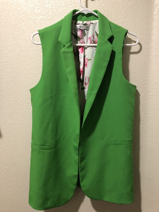 Medium Lime Floral Vest MTS|143837