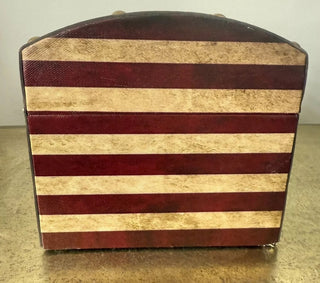 American Flag Design Trunk Nested Dome Wooden chest 8 X 4.5 #62 VV MTS