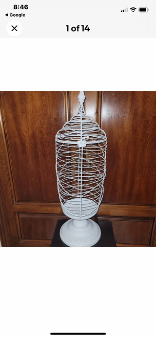Metal Wire Apothecary Jar 24'-RSV
