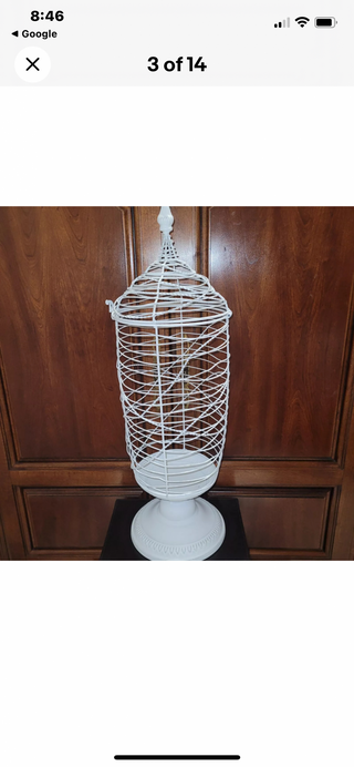 Metal Wire Apothecary Jar 24'-RSV