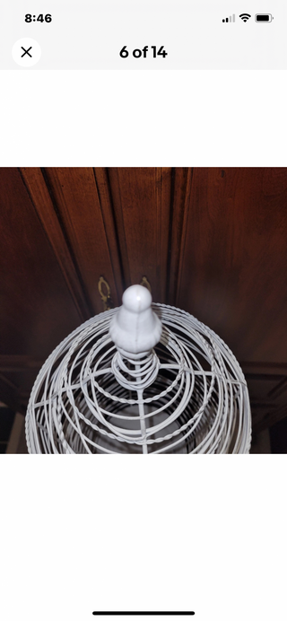 Metal Wire Apothecary Jar 24'-RSV