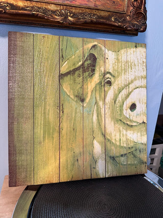 Pig Plank Wall Art MTS