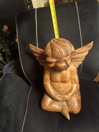 Angel Wooden Large Statue Beautiful Top Piece #47 VV MTS