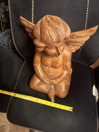 Angel Wooden Large Statue Beautiful Top Piece #47 VV MTS