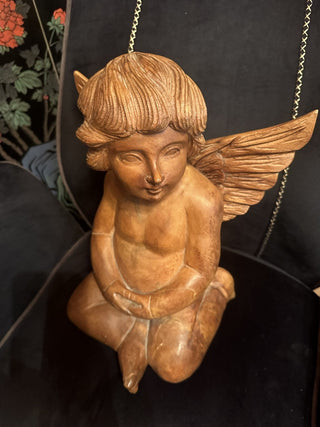 Angel Wooden Large Statue Beautiful Top Piece #47 VV MTS