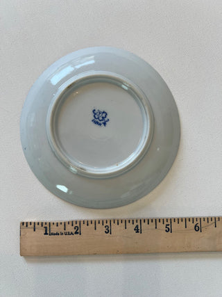 Vintage Japanese blue phoenix plate|61307