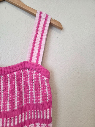 NEW! Lush pink crochet tank RSV|157170