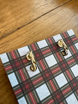 Gold Shell clip-ons 80s MTS