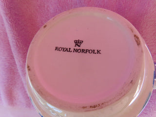 Small blue & white tea pot by Royal Norfolk MTS