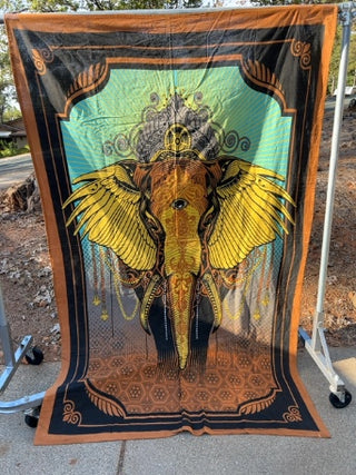 JP Grand Elephant Tapestry by Third Eye Tapestries