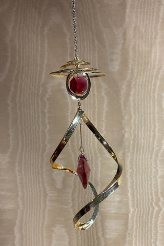 Mascot Spiral Christmas Ornament With Red Heart RSV|129084