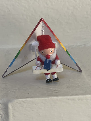 Vintage Santa Rainbow Hang Glider Ornament  RSV|127967