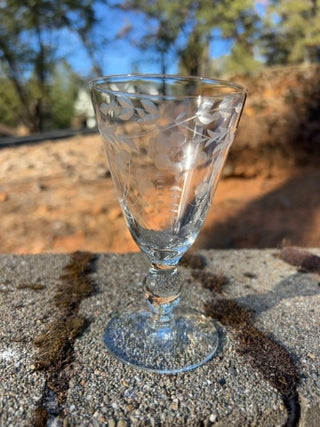BB ONE Vintage Crystal Juice Glass 5”