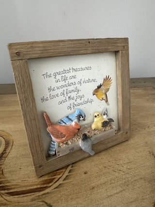 AJ - Framed 3D Bird Inspirational Art MTS|81133