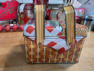 MTS Sweet Square Treat Basket Tin w/Handles|124246