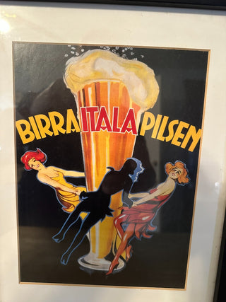 Litho Framed 14x11 BirraitalaPilsen|54825